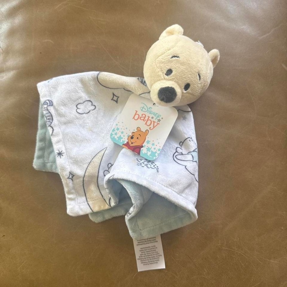 Winnie the Pooh baby security blanket lovey plushie NWT